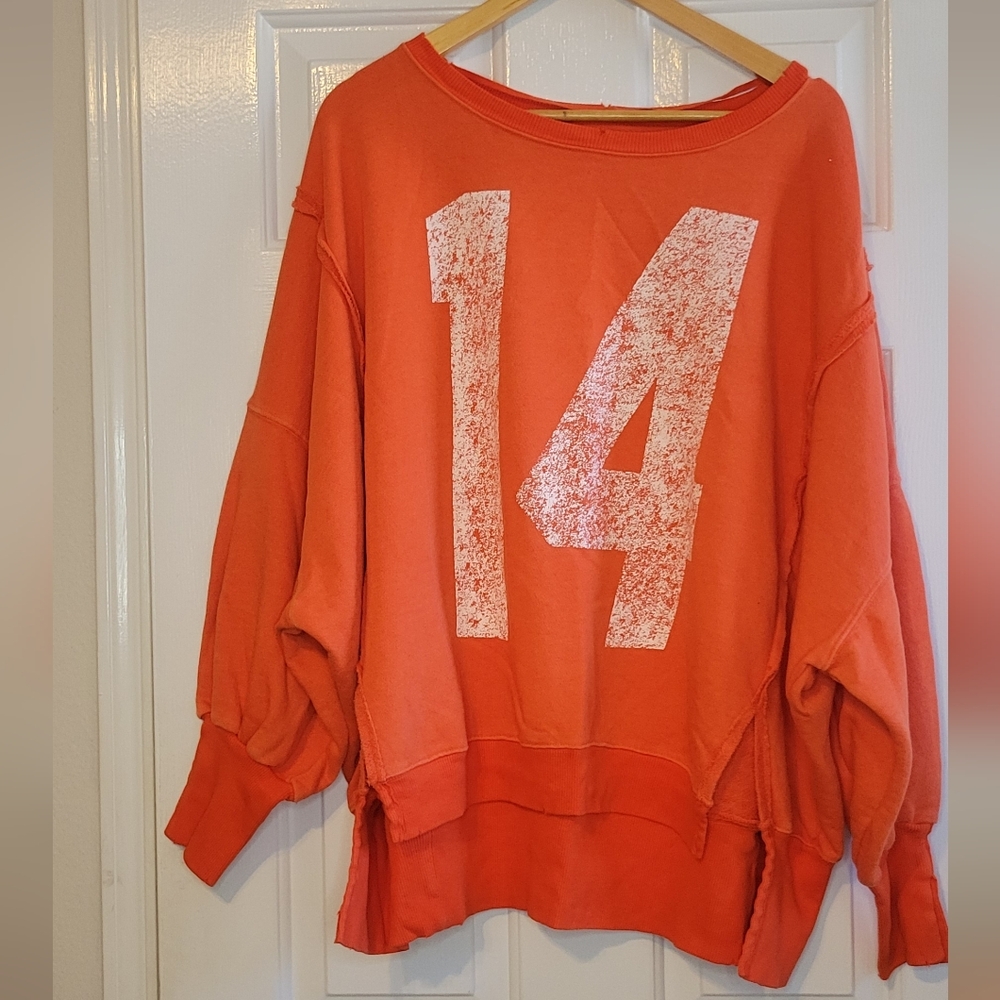 Free People We The Free Graphic Camden Pullover - Medium